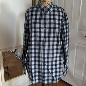 Never Worn! Banana Republic Dress Shirt Button Down Plaid Size Large